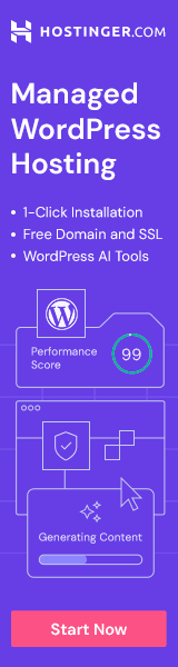 Hostinger Web Hosting - Left Banner